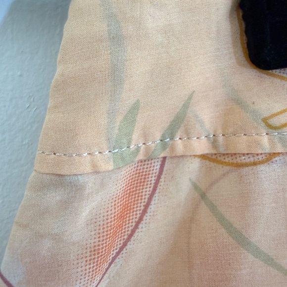 Coach Size 2 Peach and Cream Floral Midi Skirt - Picture 13 of 14